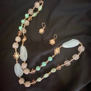 Premier Designs Bouquet Necklace and Earring Set